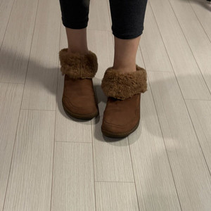 캠퍼 스웨이드&양털부츠 38 (240)