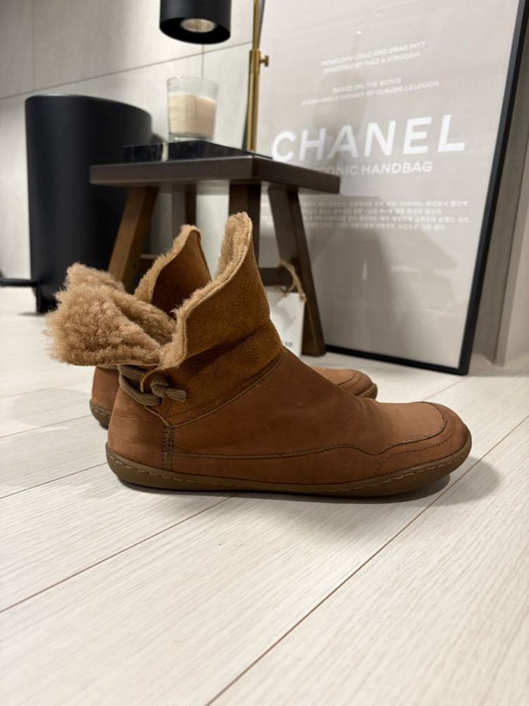 캠퍼 스웨이드&양털부츠 38 (240)--5