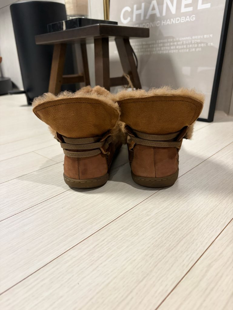 캠퍼 스웨이드&양털부츠 38 (240)--6