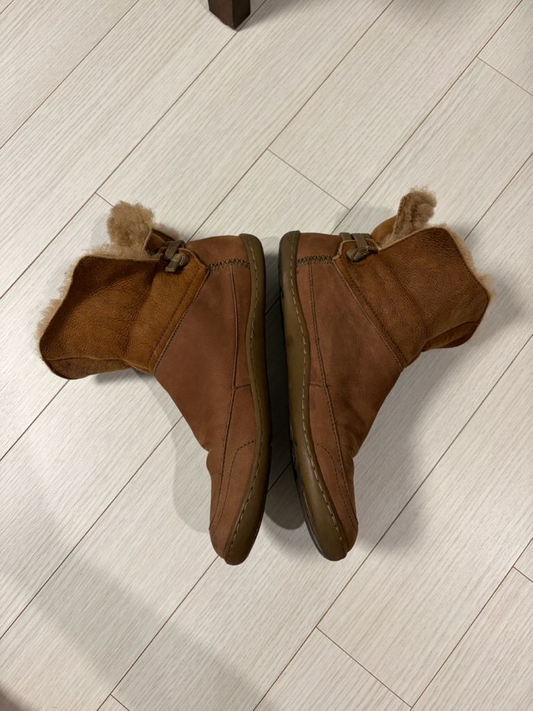 캠퍼 스웨이드&양털부츠 38 (240)--8