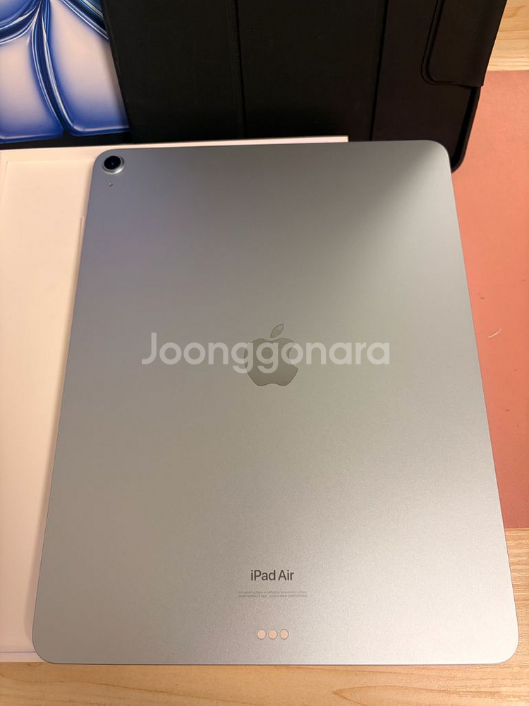 아이패드 에어 6세대 m2 13인치 256기가 블루 와이파이 풀박스 배터리100--1