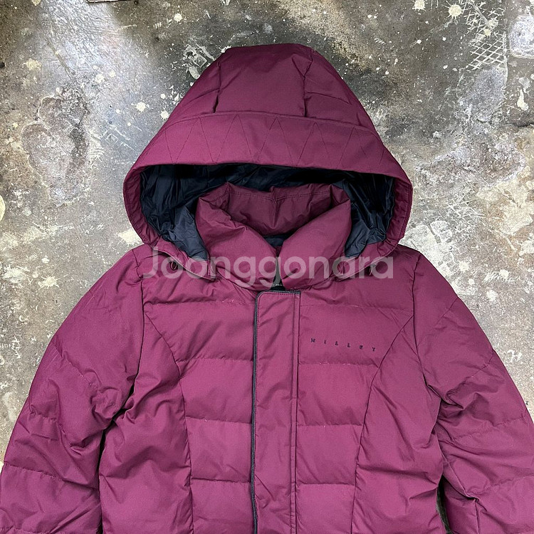 90) 밀레 덕다운 하프 패딩점퍼 오리털 패딩 자켓--1