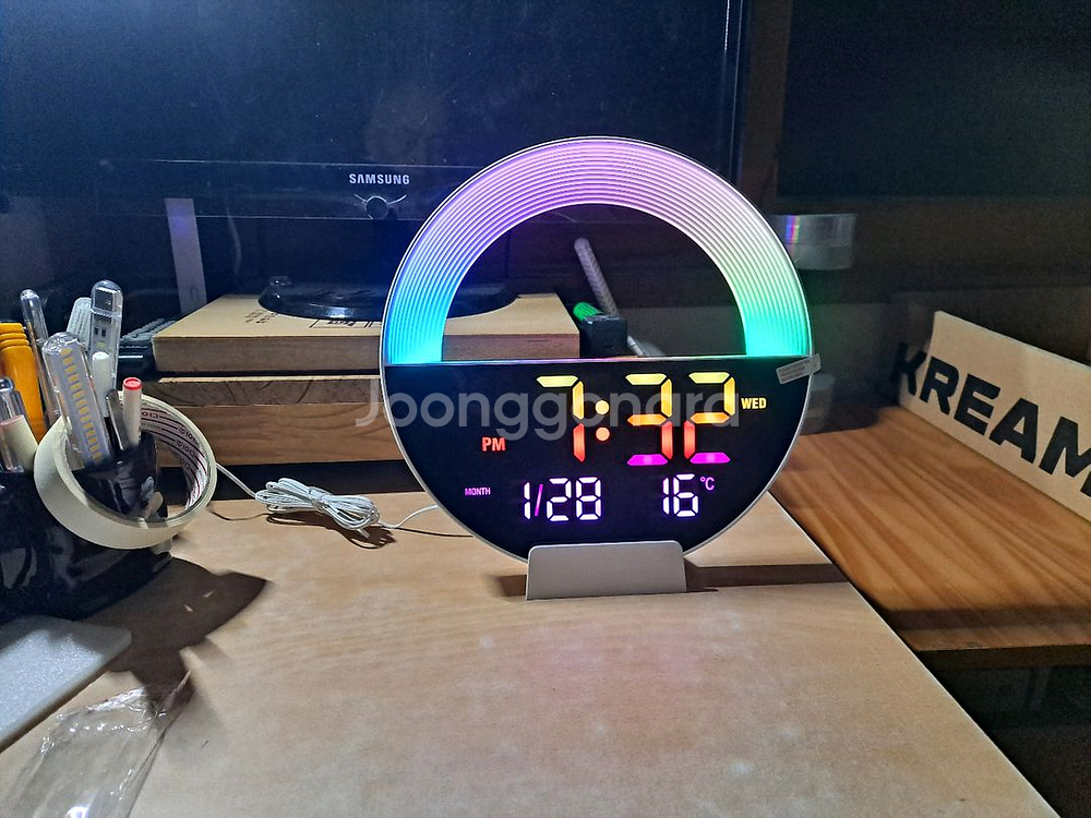 LED 디지털 벽시계--2