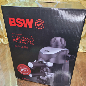 홈카페) 미개봉 BSW 에스프레소머신 새물품 원두 아메리카노 커피추출