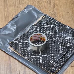 루빈 방진매트 2장 + 알루미늄 테이프(부틸고무, 자동차 방음)