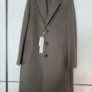 택달린새것 더니트컴퍼니 캐시미어 싱글코트 M(100)사이즈 카키브라운컬러