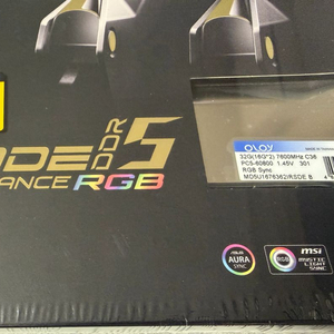 OLOY DDR5 7600Mhz CL36 메모리 램 32gb(16*2)