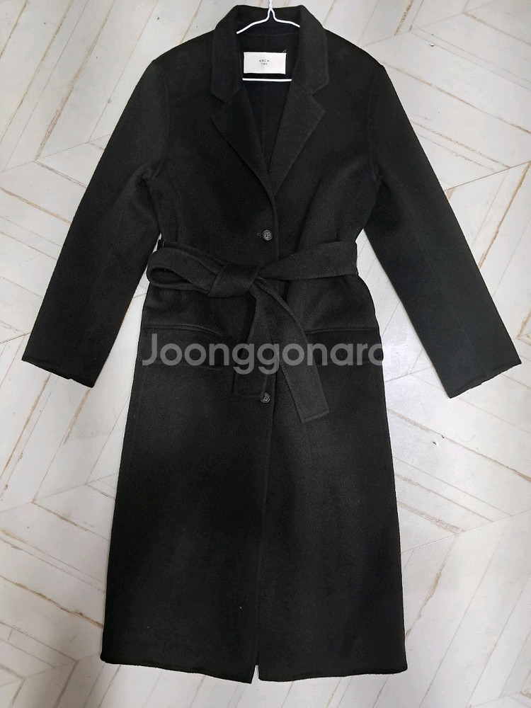 에크 더 ARCH THE 핸드메이드 울 캐시 롱 코트 38사이즈--2