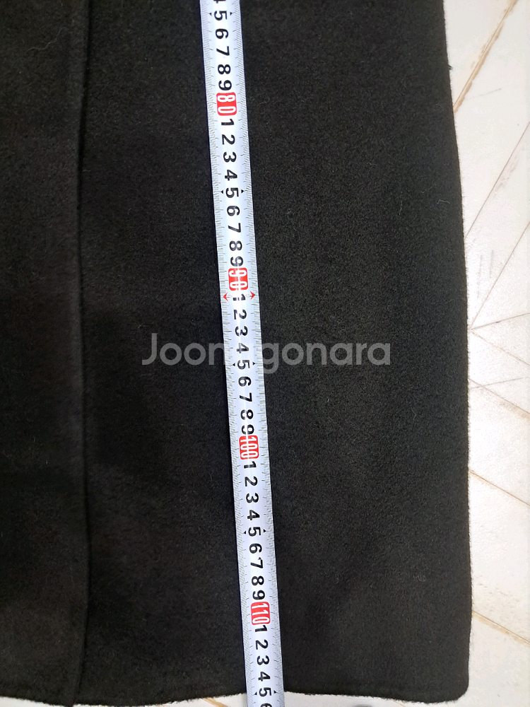 에크 더 ARCH THE 핸드메이드 울 캐시 롱 코트 38사이즈--7