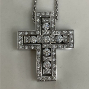 (24년식) [L] 다미아니 벨에포크 화이트골드 목걸이 라지사이즈 펜던트 이미지