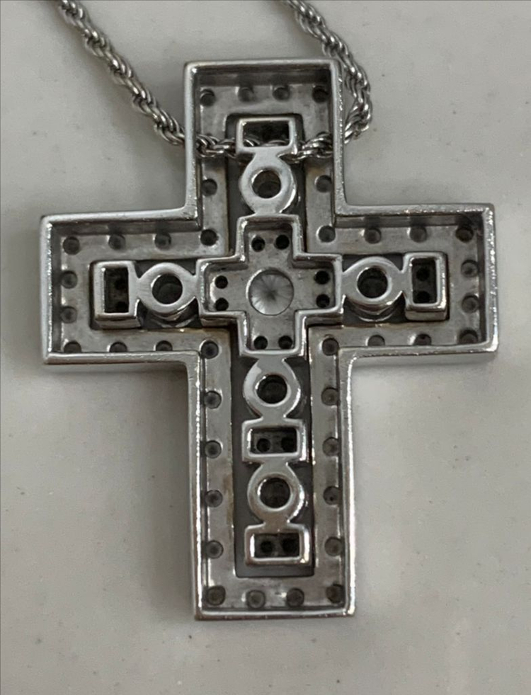 (24년식) [L] 다미아니 벨에포크 화이트골드 목걸이 라지사이즈 펜던트 이미지