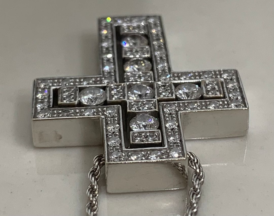 (24년식) [L] 다미아니 벨에포크 화이트골드 목걸이 라지사이즈 펜던트 이미지