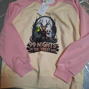 99 나이트 로블록스 티셔츠 핑크 새상품 택포 이미지