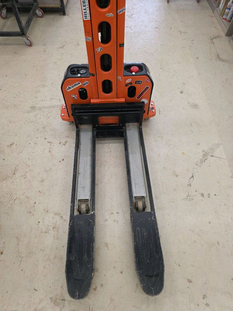 쌍용 셀프로딩 스테커 전동 포크리프트 리프터 수동 지게차 쌍용리프트 이미지