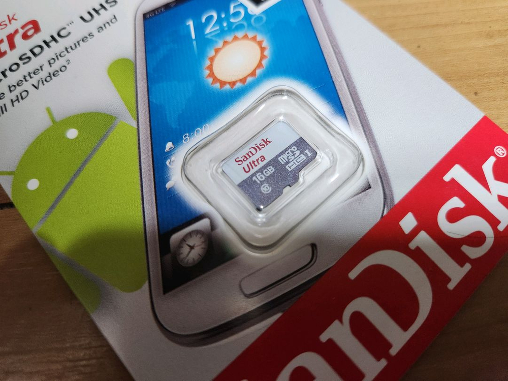 샌디스크 마이크로 SD 카드 16GB 2개--1