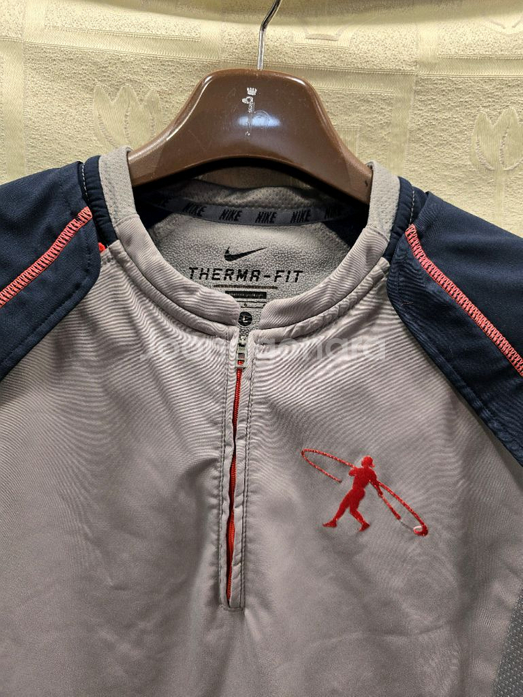 나이키 기모 레이어드 야구 스윙 긴팔 티셔츠 100--1