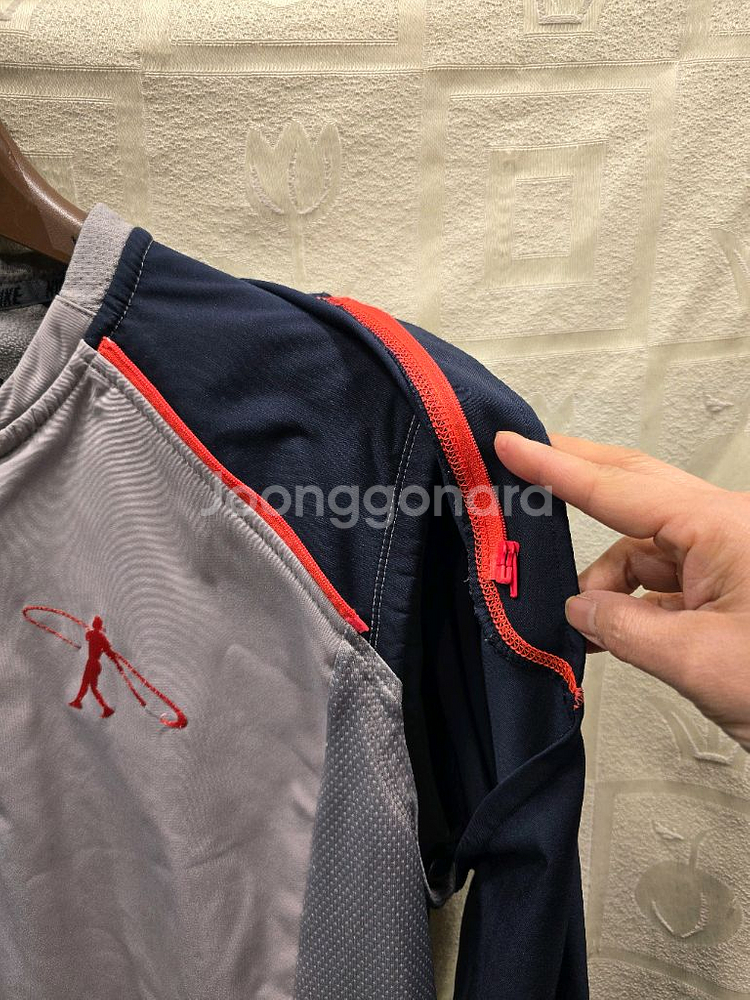 나이키 기모 레이어드 야구 스윙 긴팔 티셔츠 100--4