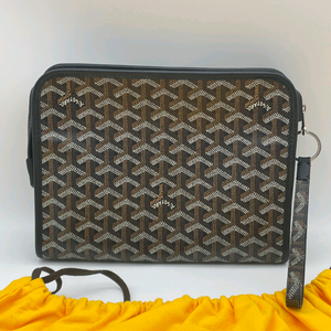 [ 새상품급 / 키링포함 ] 고야드 쥬방스 토일렛백 MM 클러치백 블랙