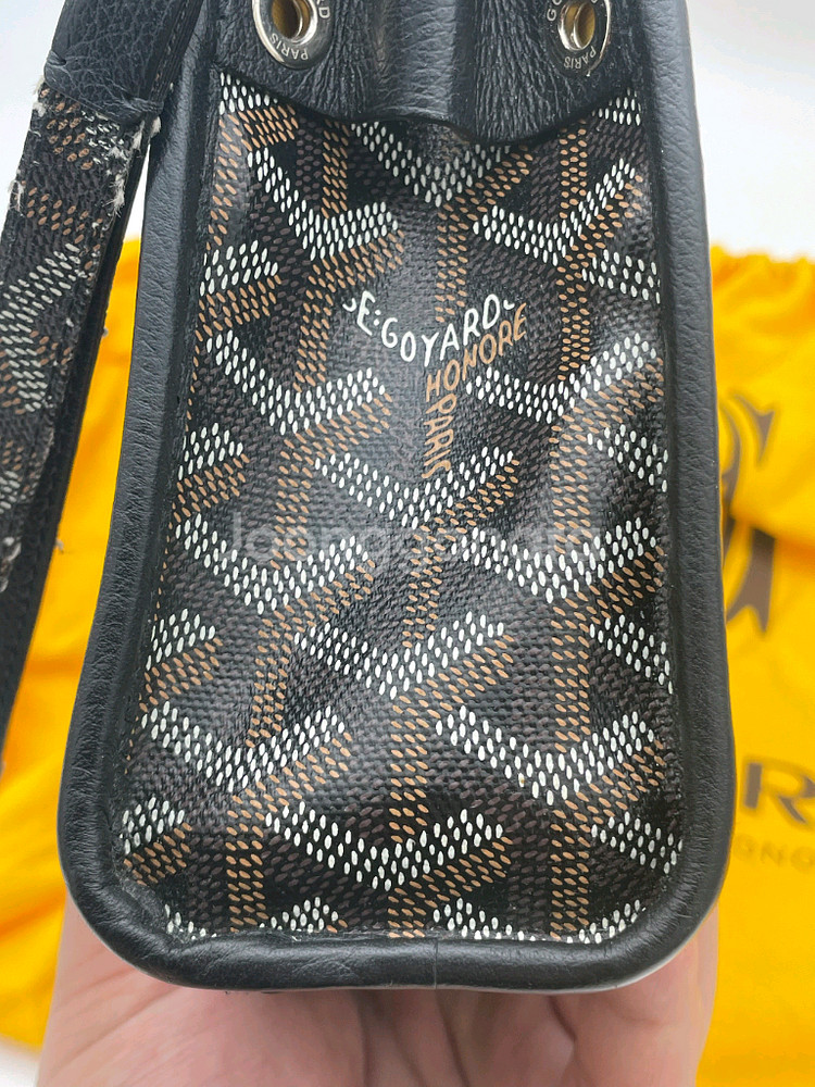 [ 새상품급 / 키링포함 ] 고야드 쥬방스 토일렛백 MM 클러치백 블랙--7