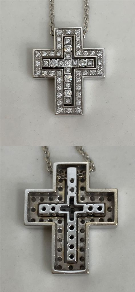 [S]다미아니 벨에포크 펜던트 화이트골드 목걸이 다이아 스몰사이즈 이미지