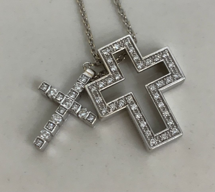 [S]다미아니 벨에포크 펜던트 화이트골드 목걸이 다이아 스몰사이즈 이미지