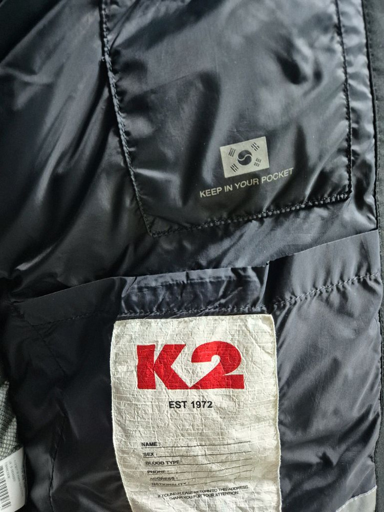 k2 코볼드 패딩 95사이즈 팝니다.--6