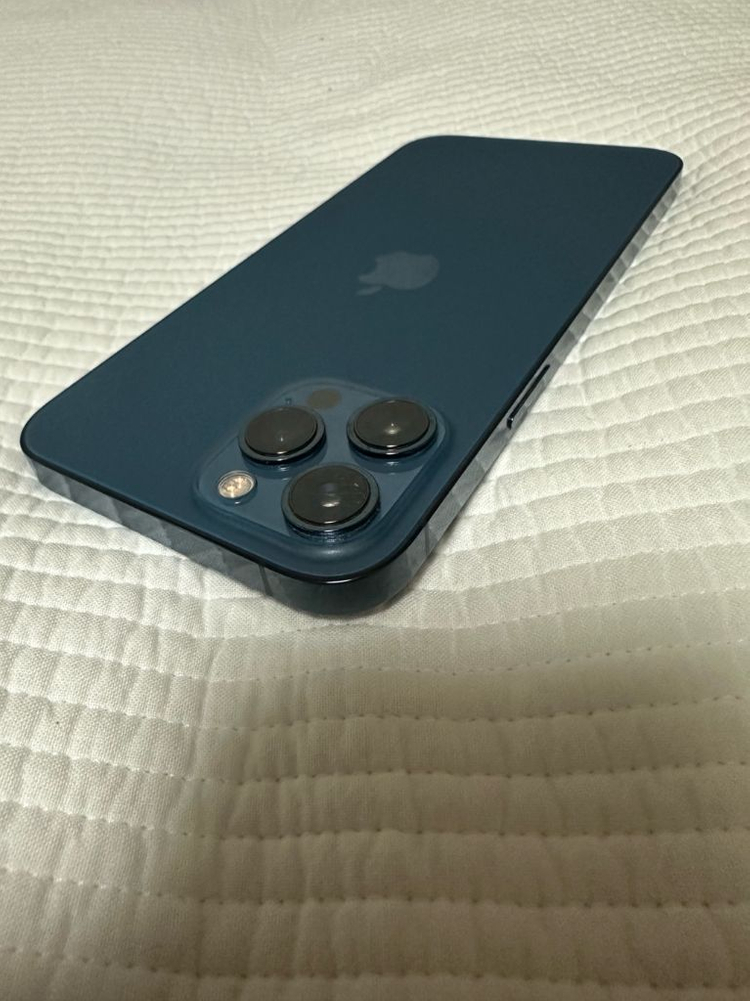 아이폰 12프로맥스 128기가 퍼시픽블루--4