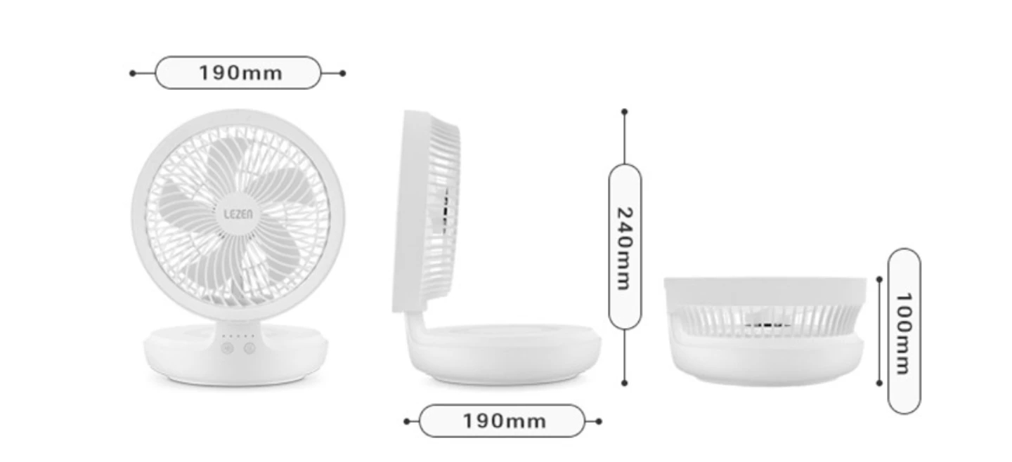 르젠 접이식 미니 서큘레이터 새상품--2