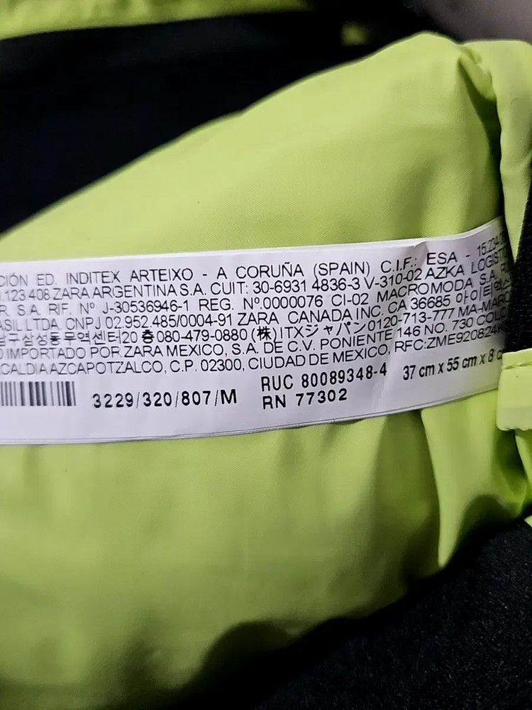 M) 자라 어센틱 백팩 3229 320 운동가방 이미지