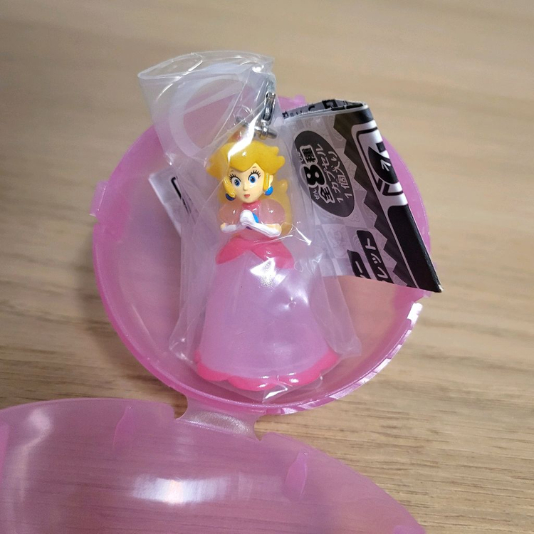 슈퍼마리오 피치 공주 메지루시/키링/가방고리/가챠/프린세스/핑크/분홍/금발/미녀/왕관/퀸/여왕/복숭아/우산/선정리 이미지