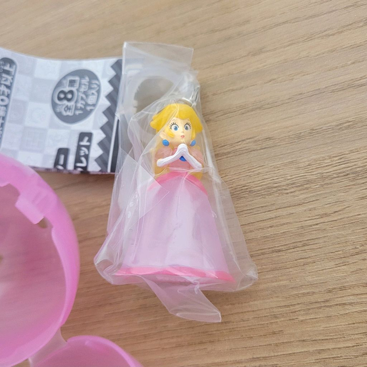 슈퍼마리오 피치 공주 메지루시/키링/가방고리/가챠/프린세스/핑크/분홍/금발/미녀/왕관/퀸/여왕/복숭아/우산/선정리 이미지