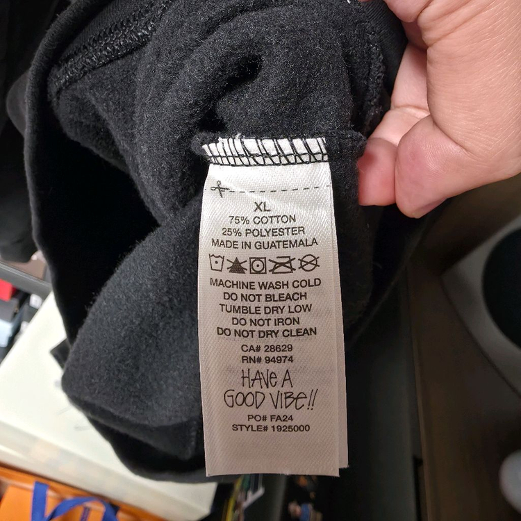 스투시 베이직 스투시 후드 블랙 XL--4