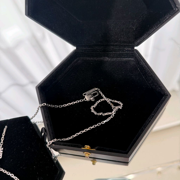 워치링 AP 풀다이아 목걸이 L사이즈 (화이트골드)--6