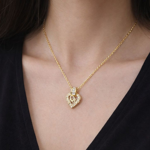 [정품] 디올 빈티지 하트 펜던트 목걸이(상태최상)