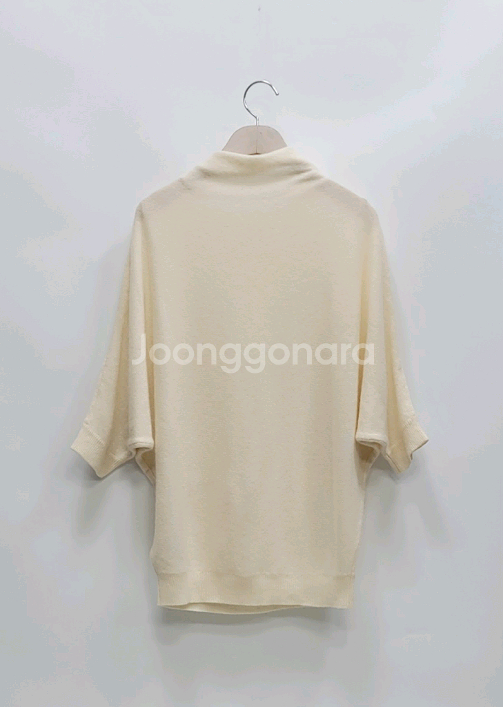 캐시미어 100% 무지 가오리 오버핏 니트 / 여 FREE 아이보리--1