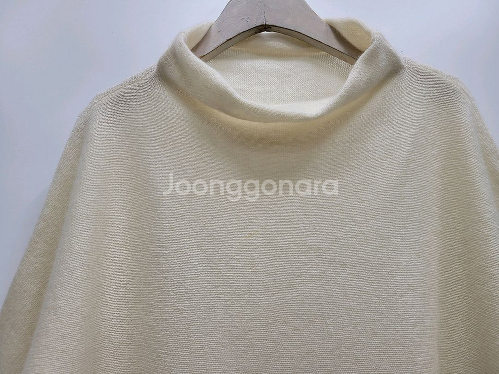 캐시미어 100% 무지 가오리 오버핏 니트 / 여 FREE 아이보리--2