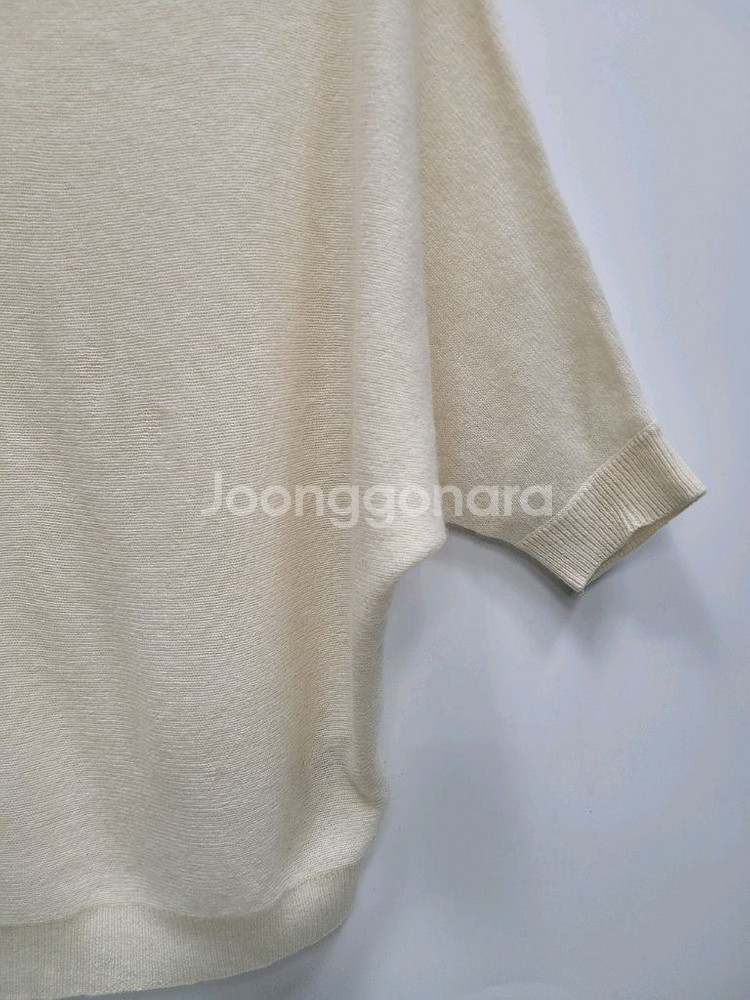 캐시미어 100% 무지 가오리 오버핏 니트 / 여 FREE 아이보리--4