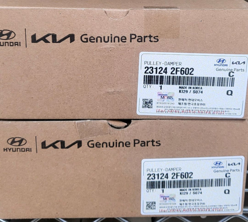 산타페 DM /올뉴쏘렌토 디젤R엔진 겉벨트세트(댐퍼풀리 포함)--1