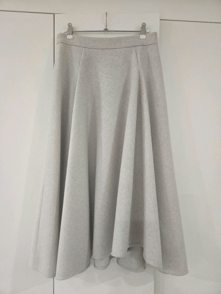 랑방 울 플레어 스커트--2