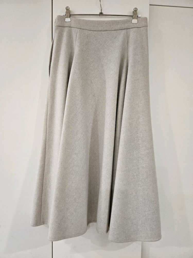 랑방 울 플레어 스커트--3
