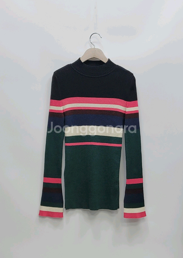 SJYP 에스제이와이피 멀티 스트라이프 울 니트 / 여 S 멀티컬러z2b6--9