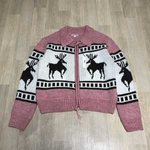 (F) 새상품 파르티멘토 PARTIMENTO 코위찬 니트 집업 가디건