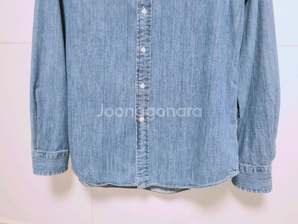 남성 폴로 멀티포니 긴팔 데님 청 셔츠 남방--4