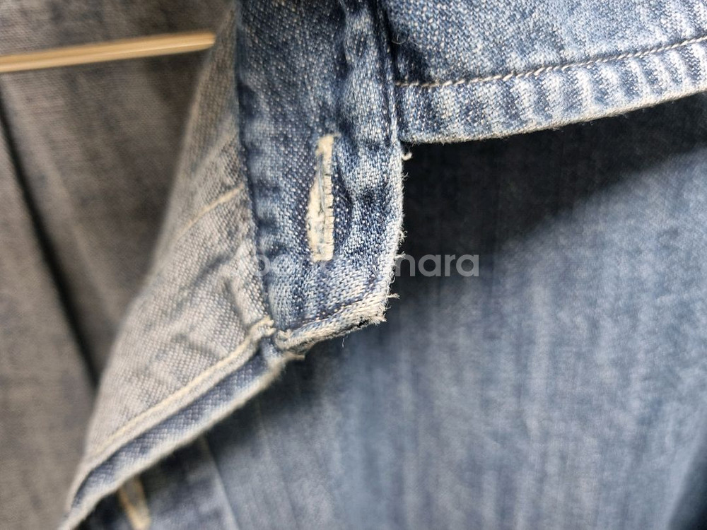 남성 폴로 멀티포니 긴팔 데님 청 셔츠 남방--6