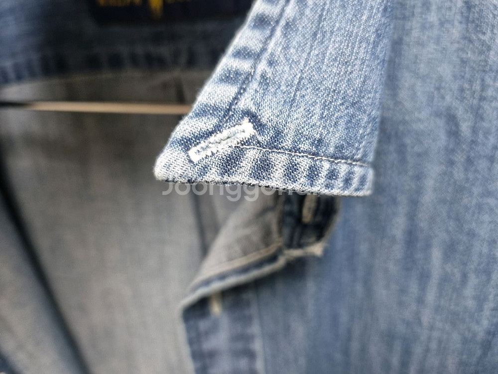 남성 폴로 멀티포니 긴팔 데님 청 셔츠 남방--8