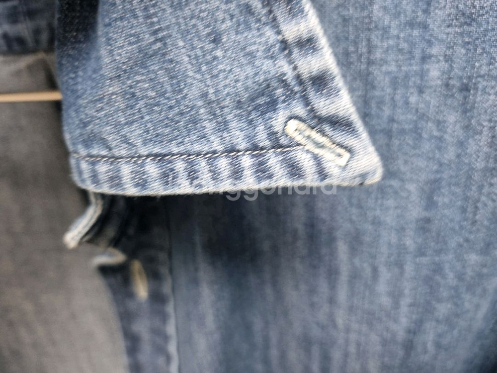 남성 폴로 멀티포니 긴팔 데님 청 셔츠 남방--9