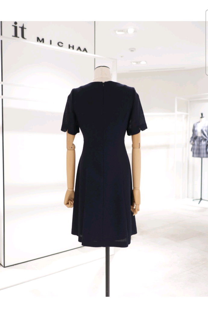 잇미샤 스퀘어넥 트위드 원피스 이미지