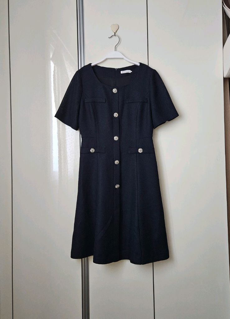 잇미샤 스퀘어넥 트위드 원피스 이미지