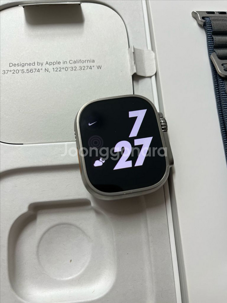 애플워치 울트라1 내추럴 SS급--1