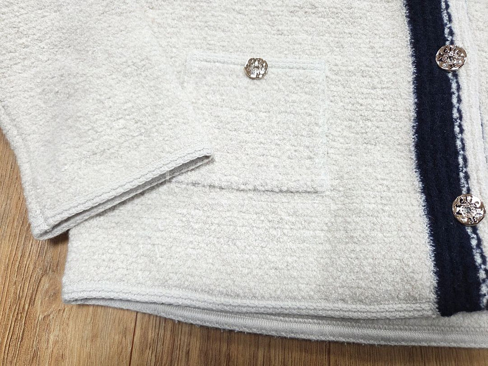 SJSJ 캐시미어 블렌드 컬러 라인 니트자켓 프리사이즈--8